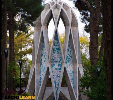 آرامگاه-خیام-(در-سال-1342-مقبره-خیام-با-آمیزه‌-هنر-معماری-مدرن-و-کهن-ایرانی-افتتاح-شد)