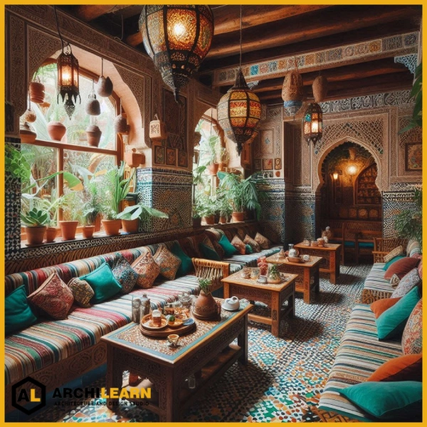 ظروف سنتی در طراحی کافه سنتی