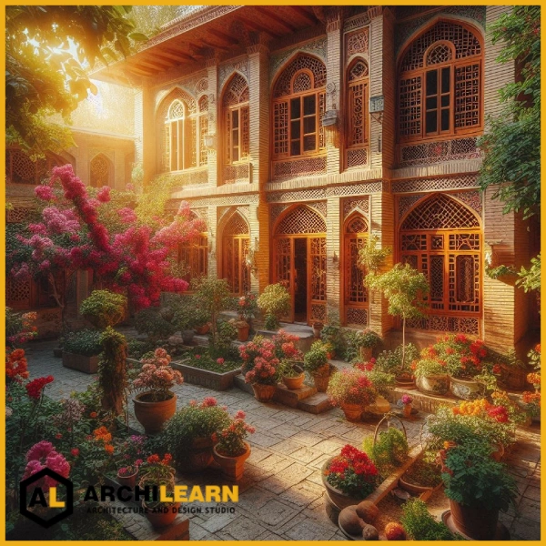 نقش مصالح در طراحی ویلا سنتی