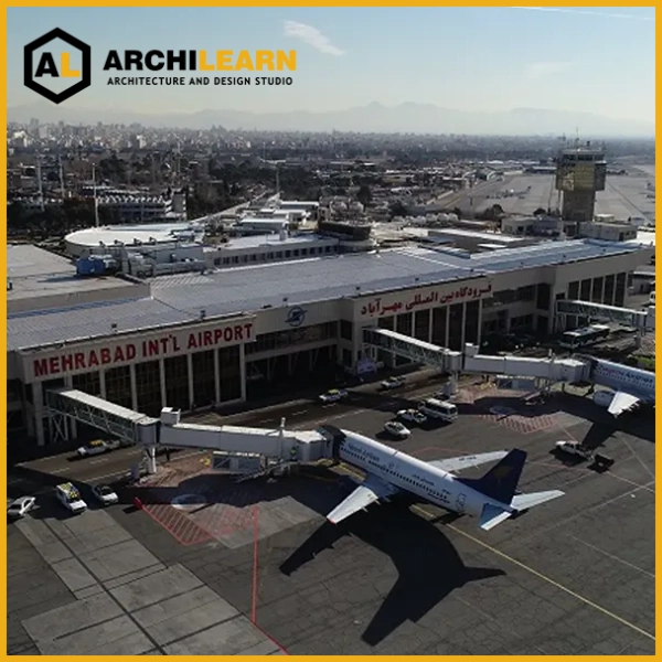 فرودگاه مهرآباد از آثار عبدالعزیز فرمانفرمائیان