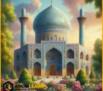 طراحی نمای مسجد ایرانی