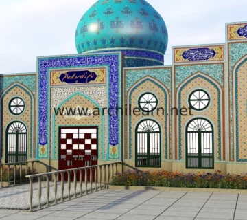کاشی مسجدی در قزوین
