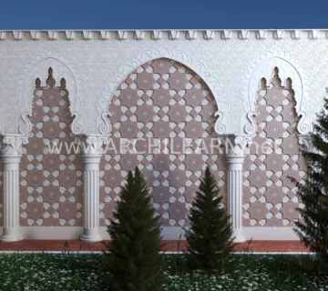 کاشی مراکشی قشم در دیوار