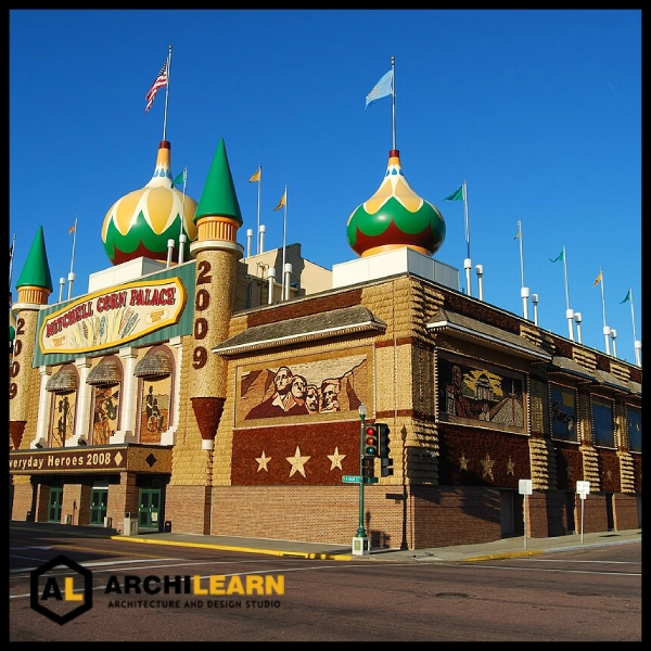 نمای بیرونی گنبد پیازی