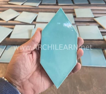 کاشی آبی آسمانی