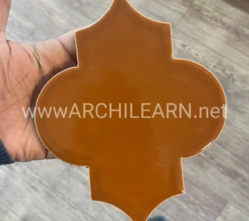 کاشی قهوه ای