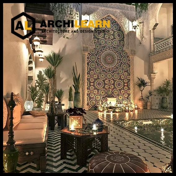 طراحی مراکشی حیاط