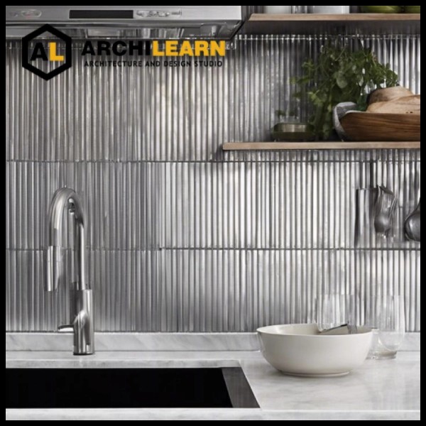 کاشی نقره ای براق