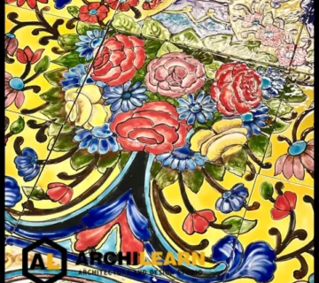 کاشی طرح گل لاله
